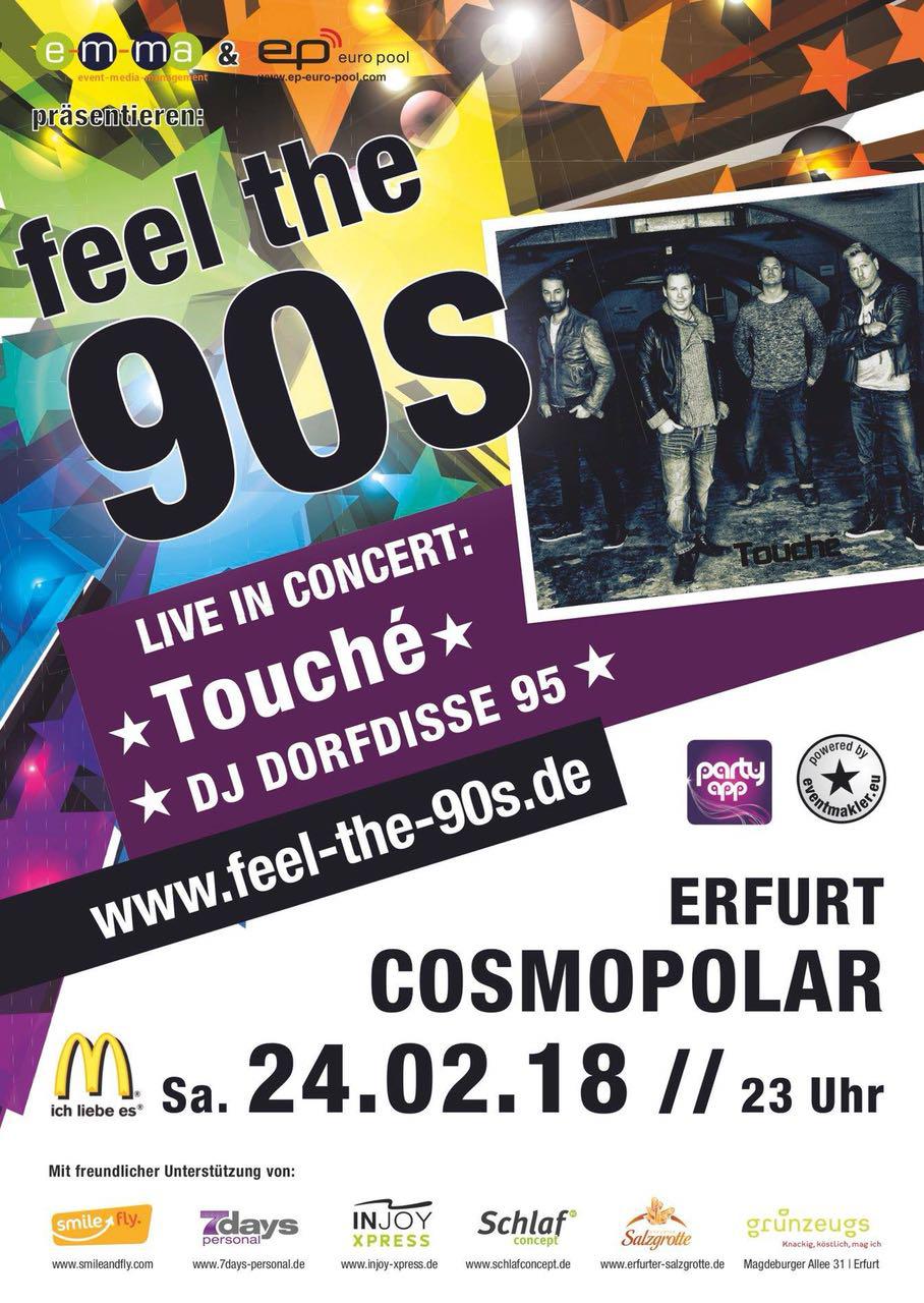 ★ Feel the 90s Erfurt ★ mit Touche & DJ Dorfdisse95